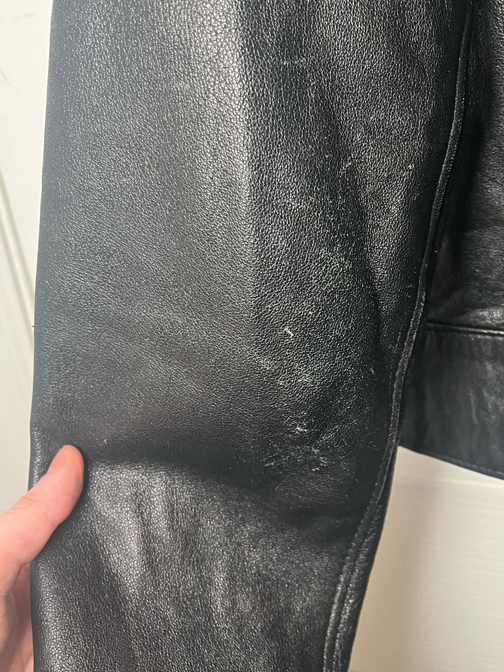 Vintage Roots Canada Black Pebbled Leather Jacket Zip Y2K - Picture 6 of 13